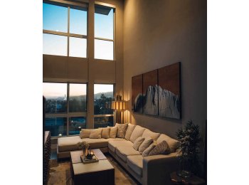 Woven Living Room L Sofa